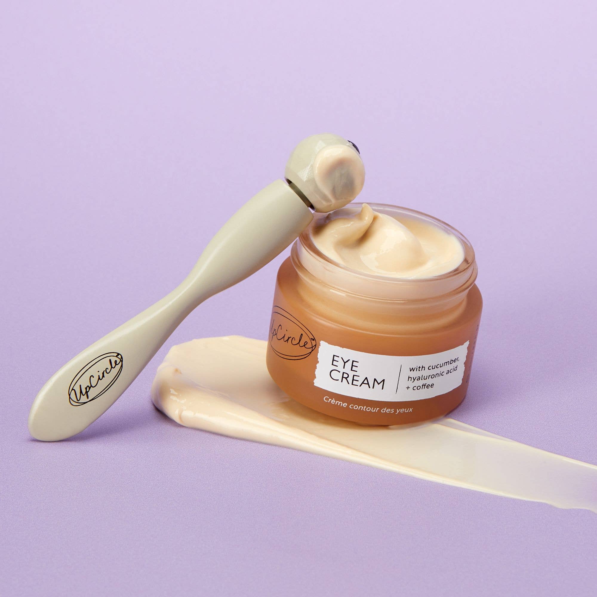 UpCircle Beauty UK – wholesale Eye cream/gel – Plastic Free Eco Eye Roller for dark circles + puffy eyes5