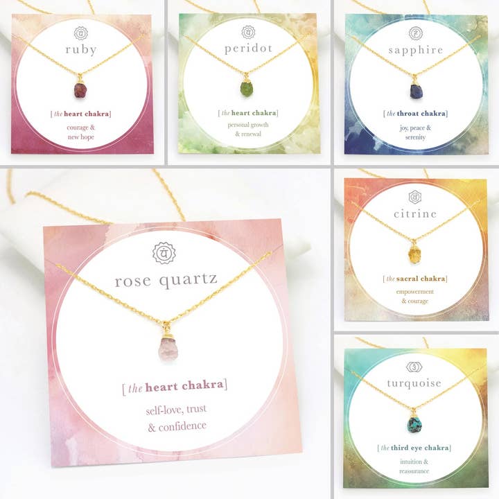 Delezhen - Venta al por mayor Collares con colgantes/abalorios - Collar de cristal de chakra de garganta de apatita áspera, joyería Reiki2