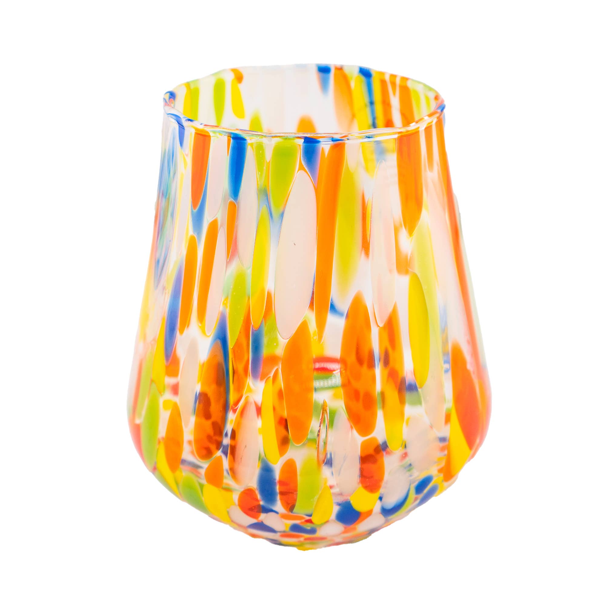 Murano Dream - Wholesale Drinkglas/beker - Set van 6 Murano glazen MD085 in verschillende kleuren1