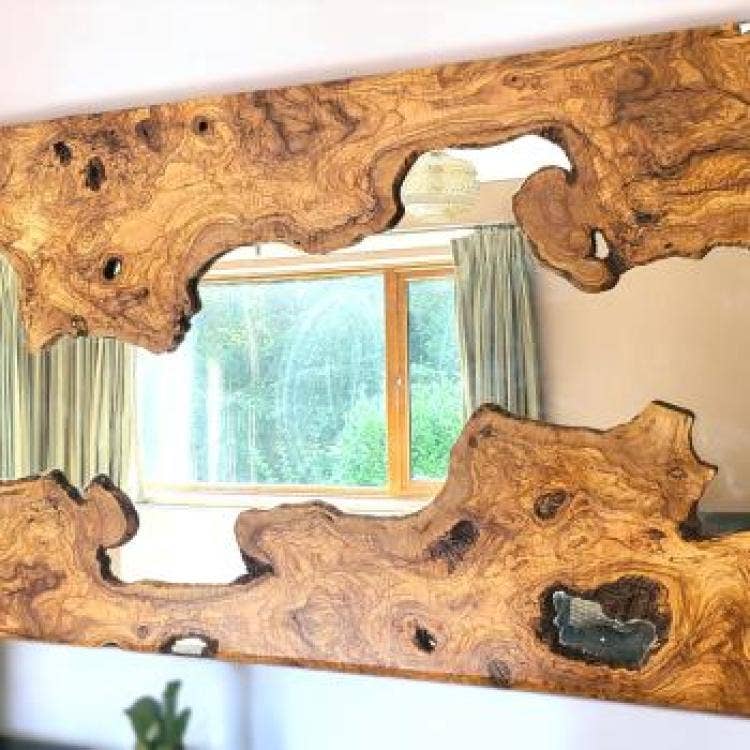 Oliveart – wholesale Wall mirror – Olive Wood Framed Wall Mirror2