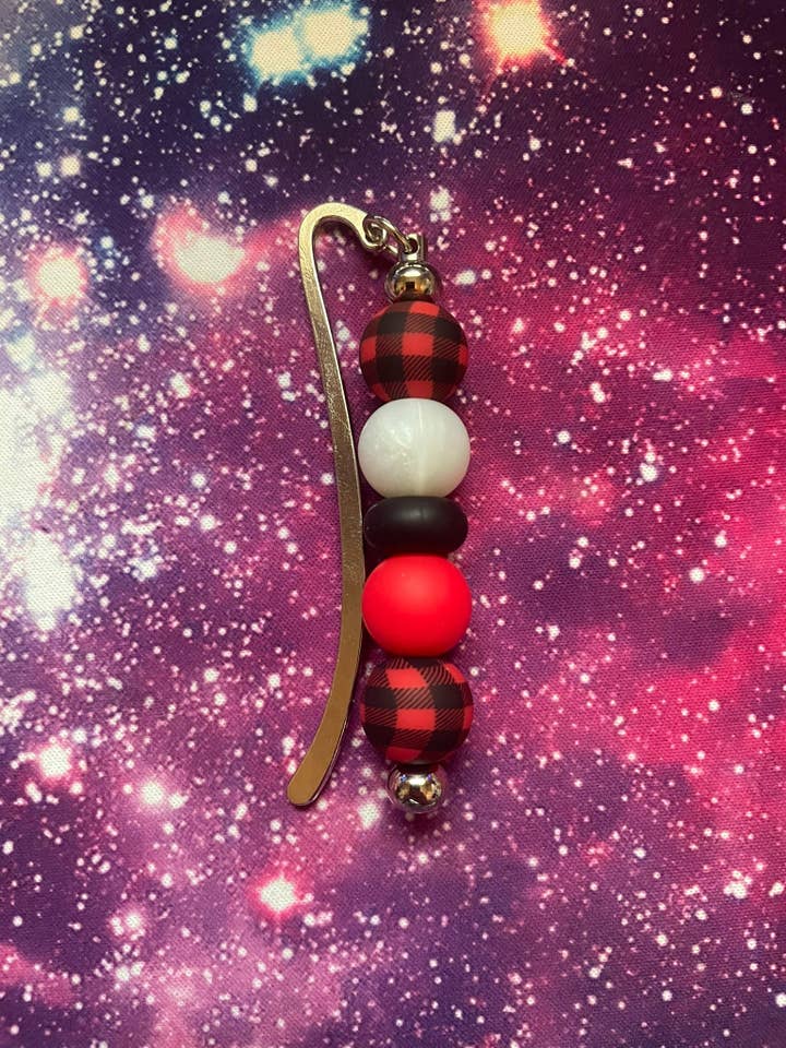 Segnalibro in tartan rosso e nero per la vendita all'ingrosso da parte di EliteWickedCreations