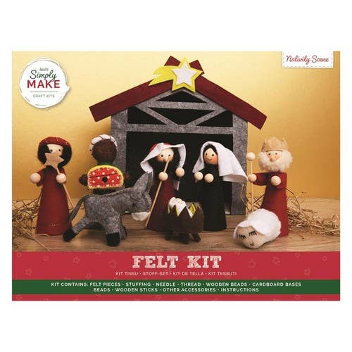 West Design Products - Wholesale Craft Supplies - Simply Make Felt Nativity Scene Kit0