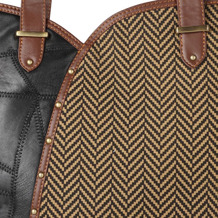 Vaan & Co. - Wholesale Shoulder Bag - Women's - VAAN & CO. - Herringbone Shoulder Bag - CCW5