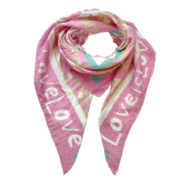 Fox by Ren GmbH - Wholesale Scarf - Women's - Triangle Scarf - Love