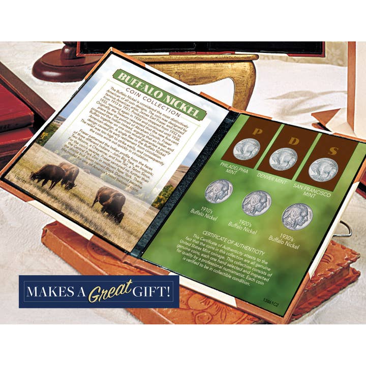 American Coin Treasures - Wholesale Keepsake Coin/Token - Buffalo Nickel Coin Set Genuine US Five Cent Coins2