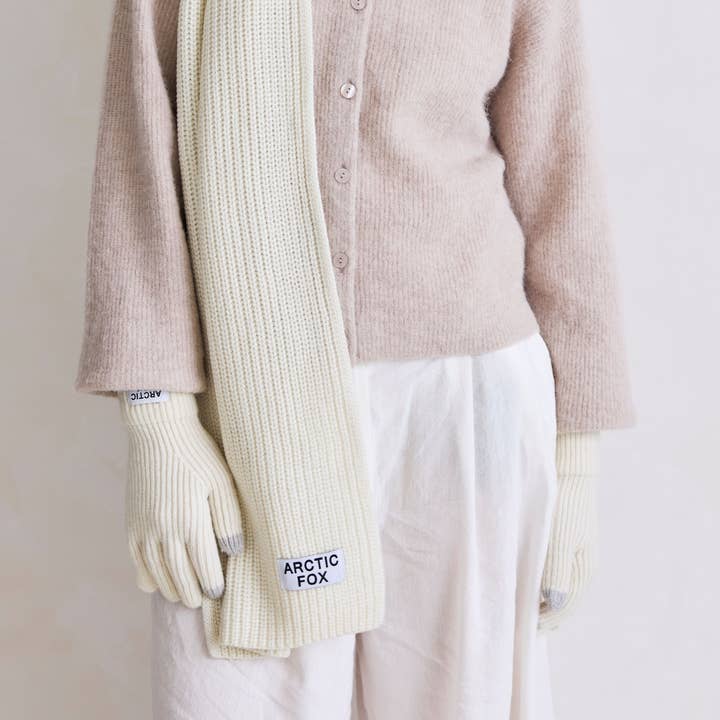 Arctic Fox & Co. - North America - Wholesale Gloves - Women's - Recycled Bottle Gloves - Winter White - FW252