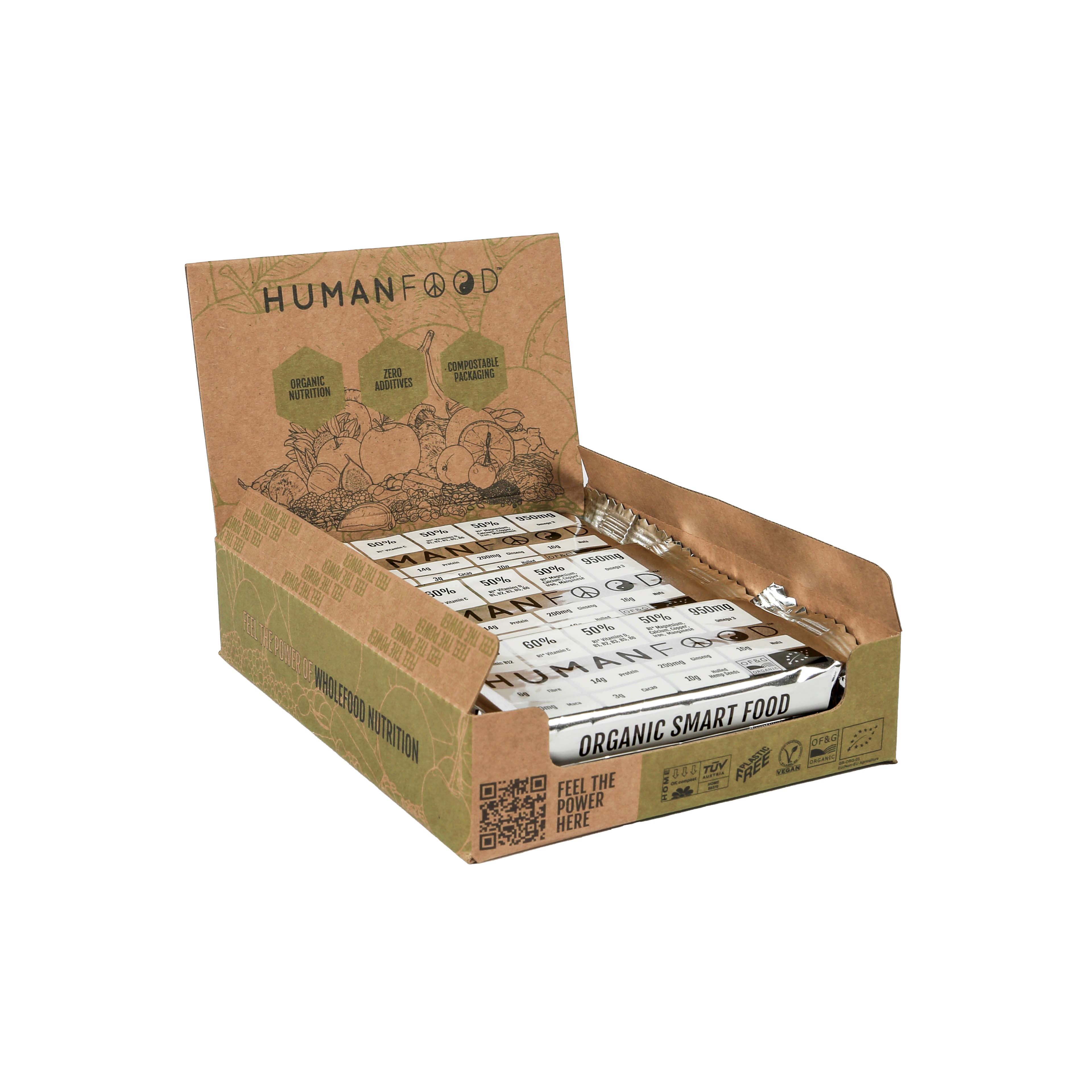 Human Food – wholesale Snack bar – Mixed Nut Choc - Organic Wholefood Bar - Human Food1