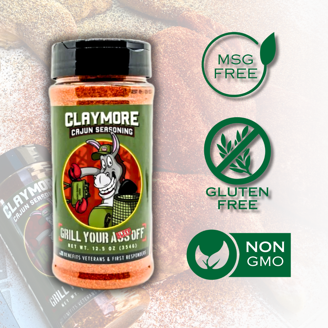 Grill Your Ass Off - Spices, Rubs, Seasonings, Sauces, Jerky - Wholesale Dried Spice Mix - Claymore Cajun Seasoning™ – Bold Flavor for Every Dish2
