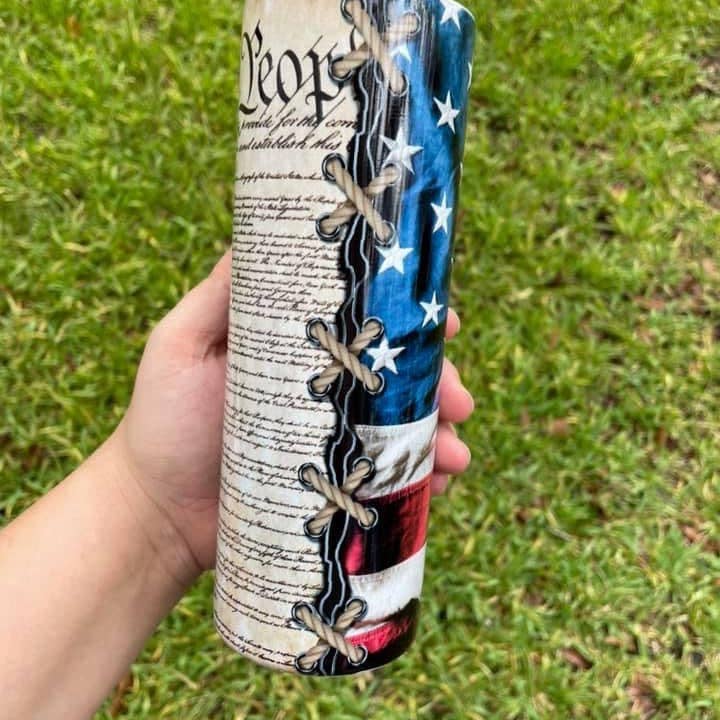 Blushed & Boozy - Wholesale Insulated Mug/Tumbler - We the people Tumbler