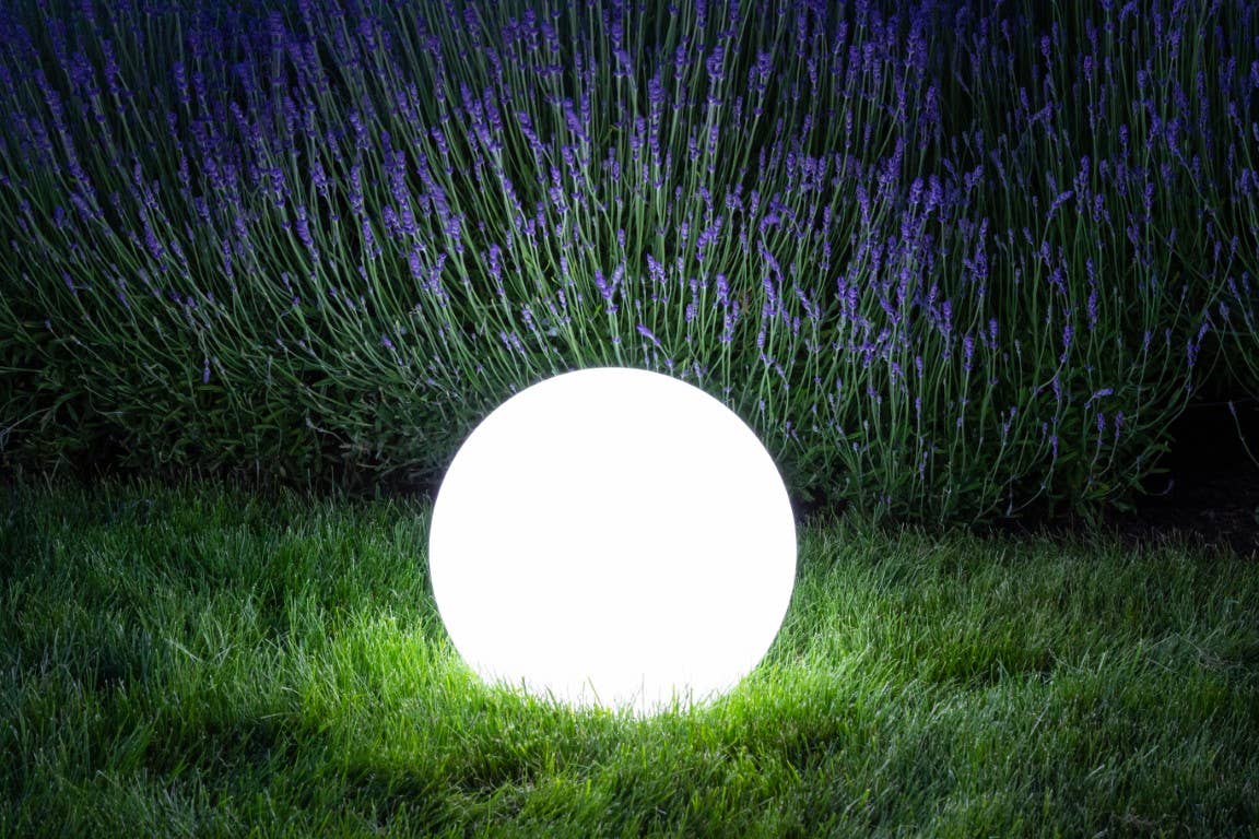 Allsop Home & Garden – wholesale Outdoor/lawn light – GLOW Portable LED Harvest Moon Outdoor Lantern - 12"4