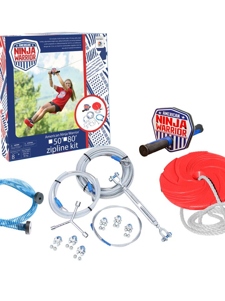 American Ninja Warrior™ 50ft Zipline With Spring Break for wholesale by b4Adventure