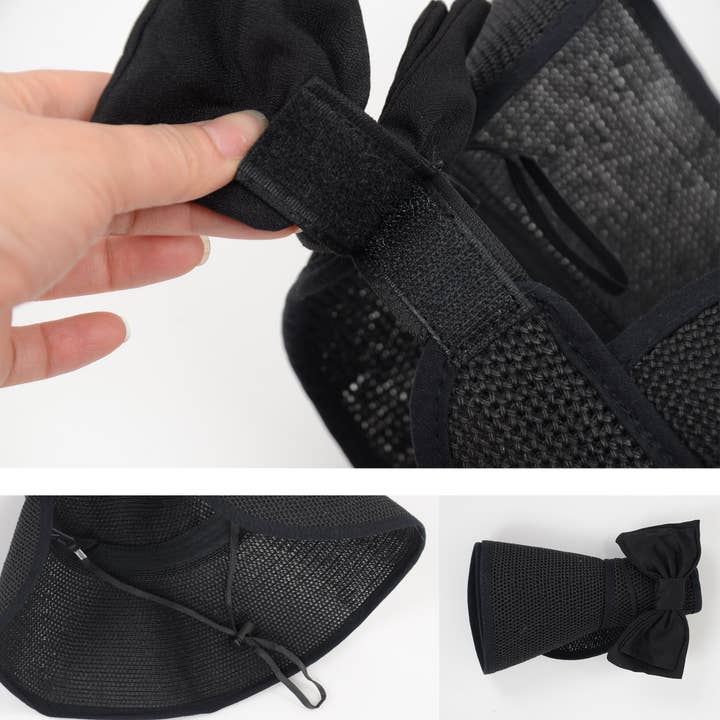AK Brand - Wholesale Visor – Women's - Women Roll-Up Straw Sun Visor with Bow Detail Adjustable Hat17