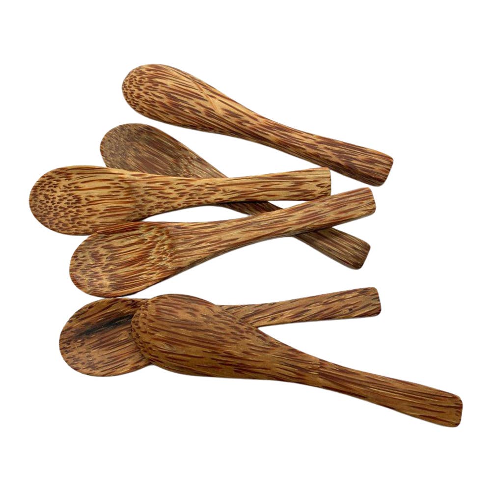 VIE – Colher de cozinha por atacado – Colher de madeira de coco, miniatura 12cm1
