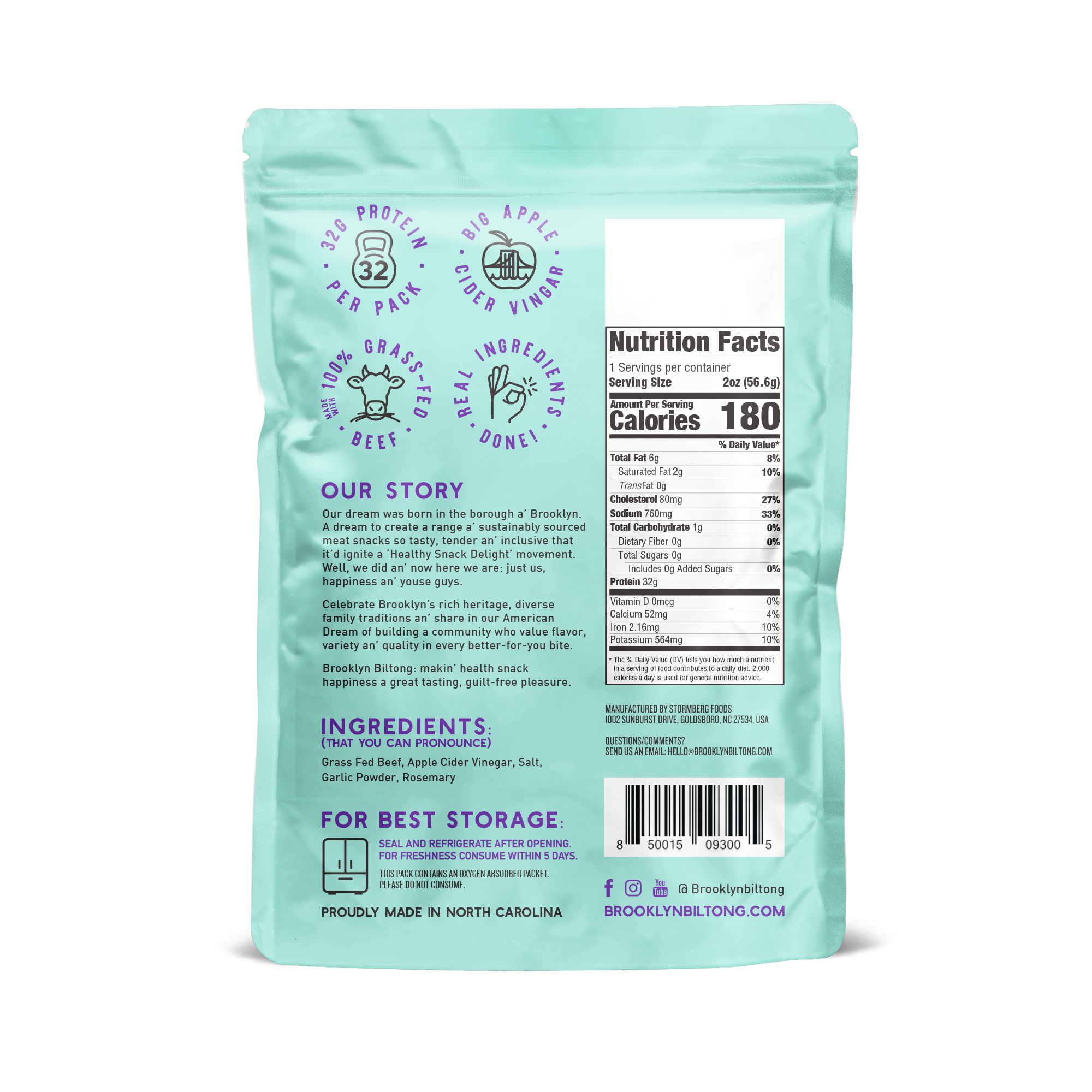 Brooklyn Biltong - Wholesale Jerky - 2oz Grass Fed Steakhouse Flavor Biltong Tender Jerky4