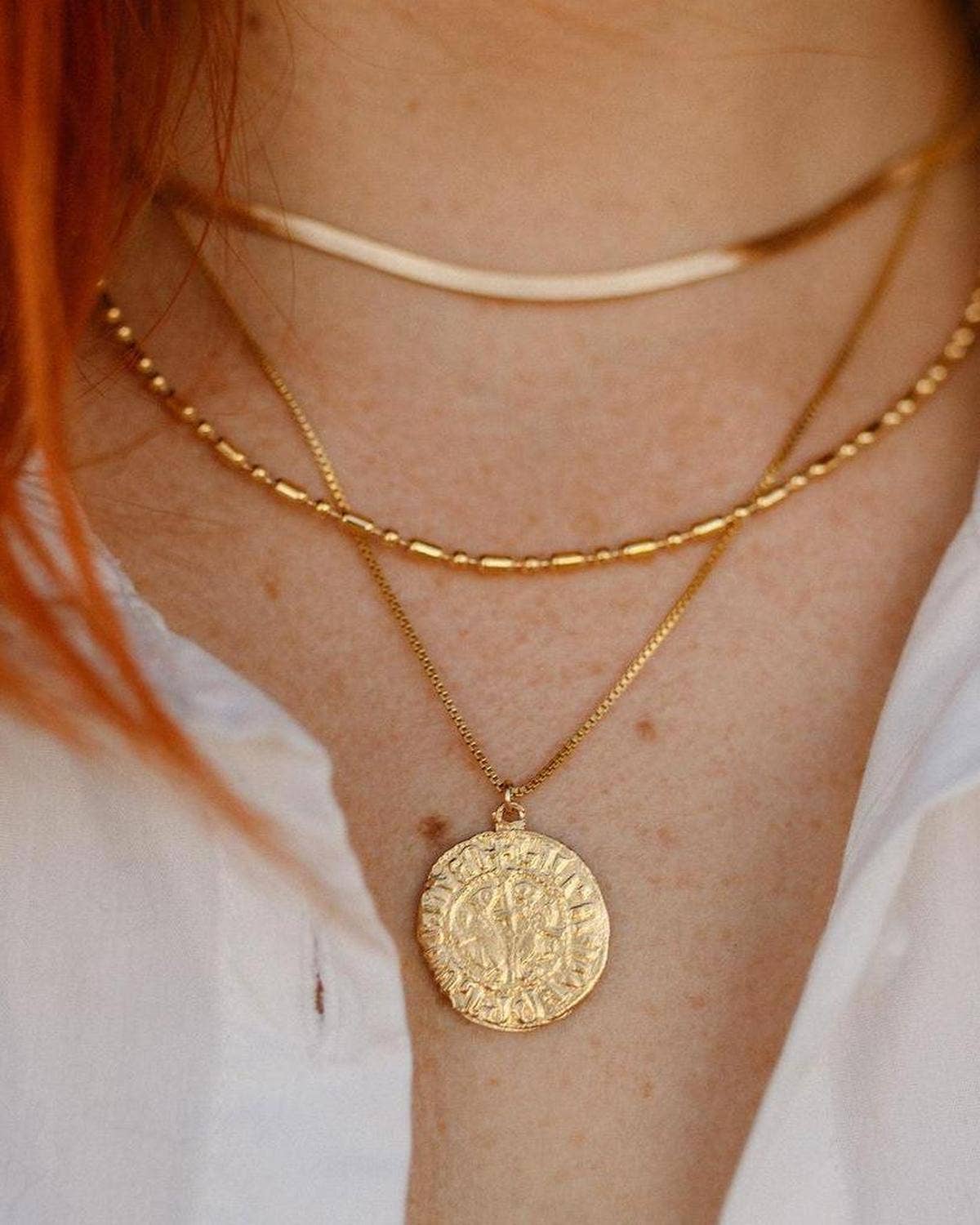 Dea Dia - Wholesale Link & Chain Necklace - Gold Vintage Ball Chain Necklace3