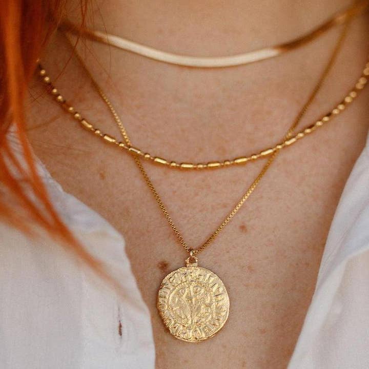 Dea Dia - Wholesale Schakelketting - Gouden vintage ketting met kogelketting3