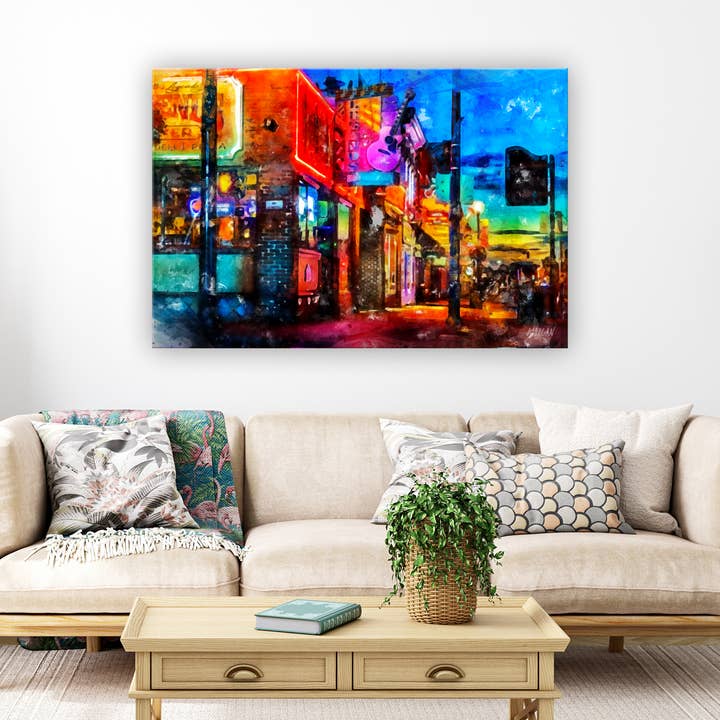 Toile d'art, Nashville TN, Legends Corner pour la vente par G.O.A.T House of Creative