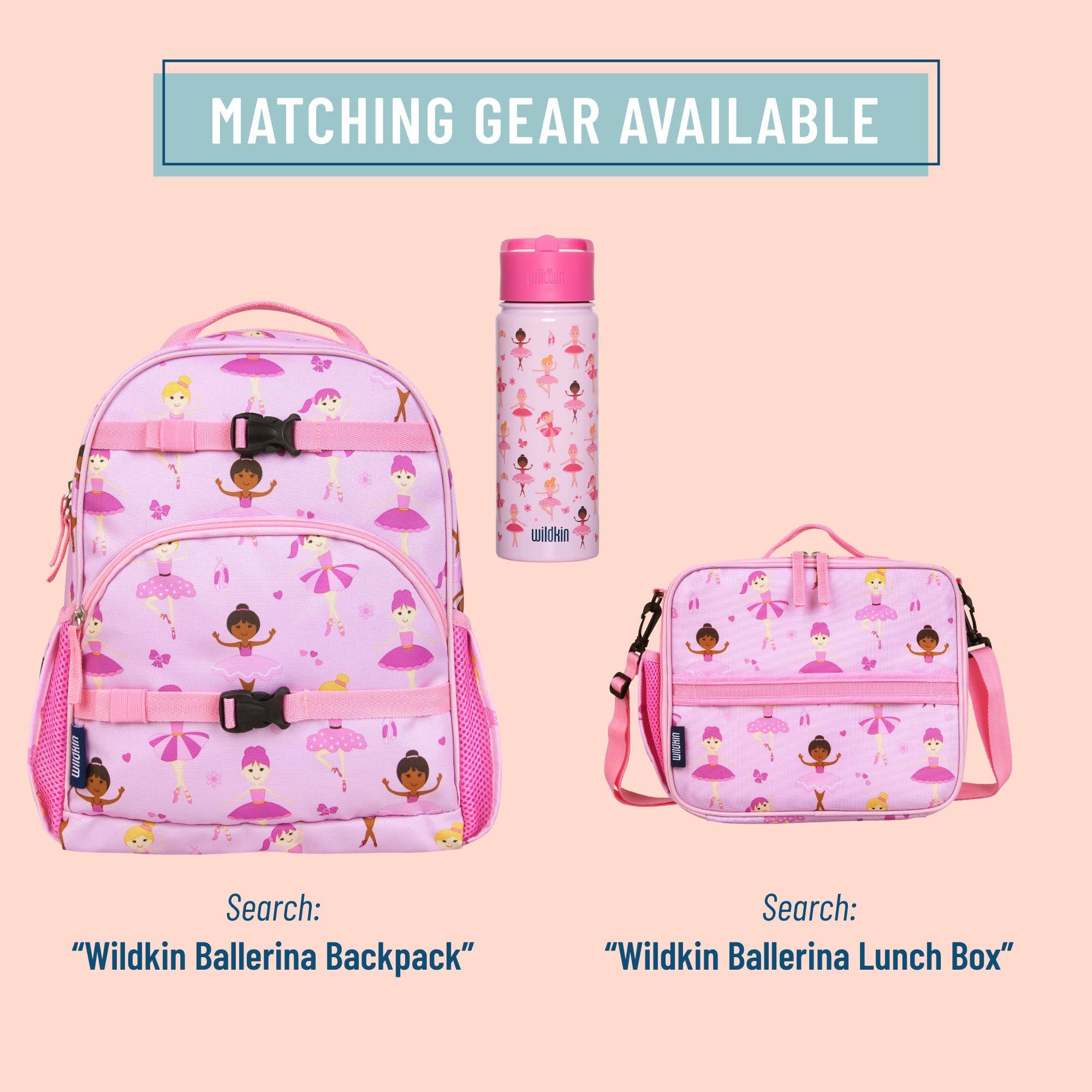 Wildkin - Wholesale Water Bottle - Ballerina 18 oz Steel Water Bottle2