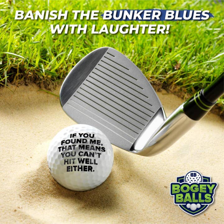 Smith Brands - Wholesale Prank/Gag Gift - Funny Golf Balls - Bogey Balls 3 Pack - Cool Golf Accessory