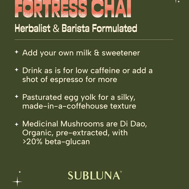 SubLuna - Wholesale Health/Detox Tea - Fortress Chai10