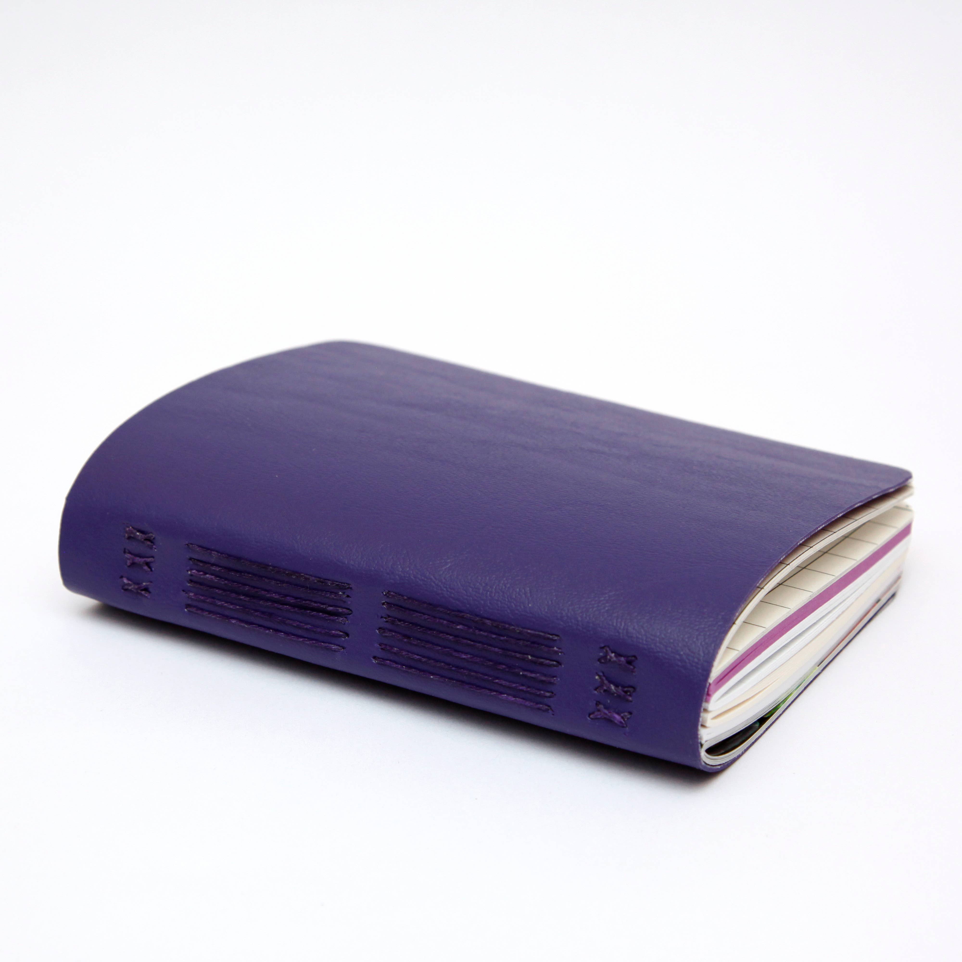 Original Brooks - Wholesale Notebook - Purple Handsewn Notebook with Assorted Paper1
