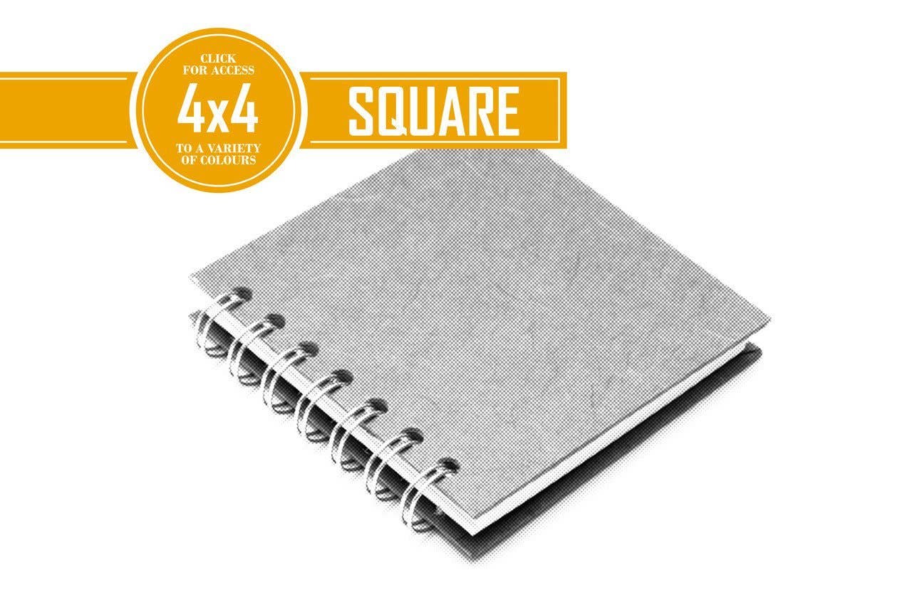 Pink Pig – wholesale Sketchbook/sketchpad – 4x4 White Cartridge Paper Square format50