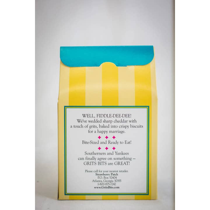 Grits Bits – wholesale Grits – Cheddar Grits Bits 3 oz Box
