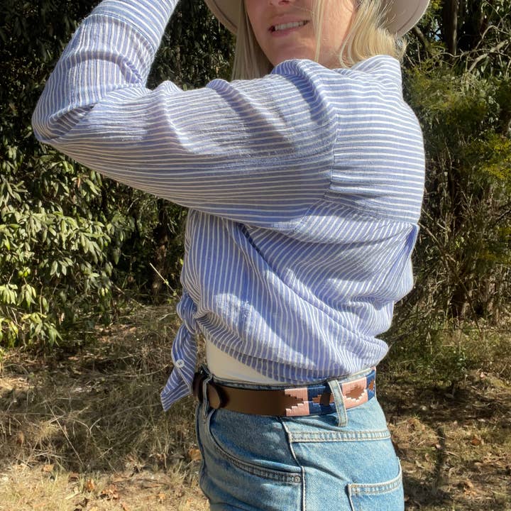 hide & chic - Wholesale Belt - Women's - Quality Full Grain Leather Polo Belt. Style No: 41034.3