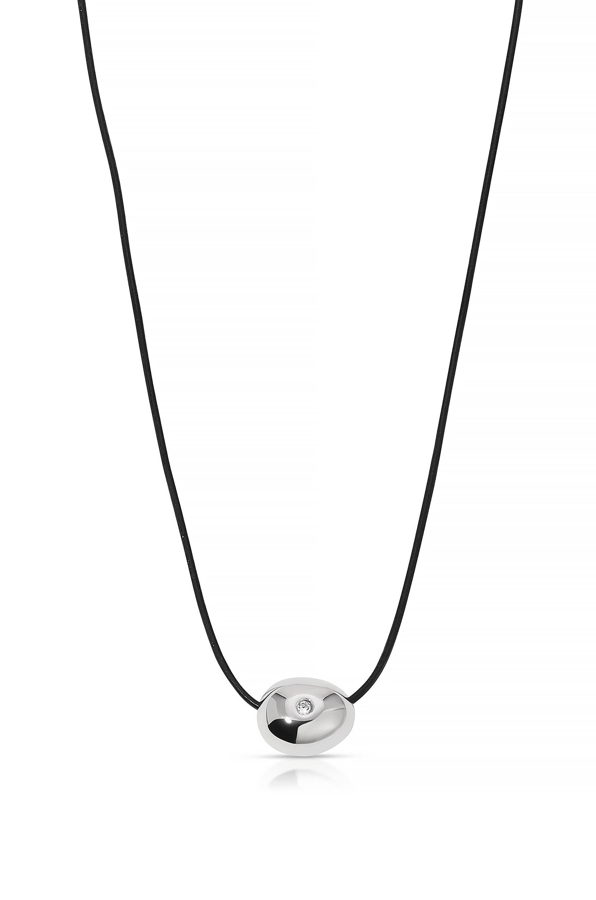 Ettika - Wholesale Pendant/Charm Necklace - Polished Pebble Leather Pendant Necklace3