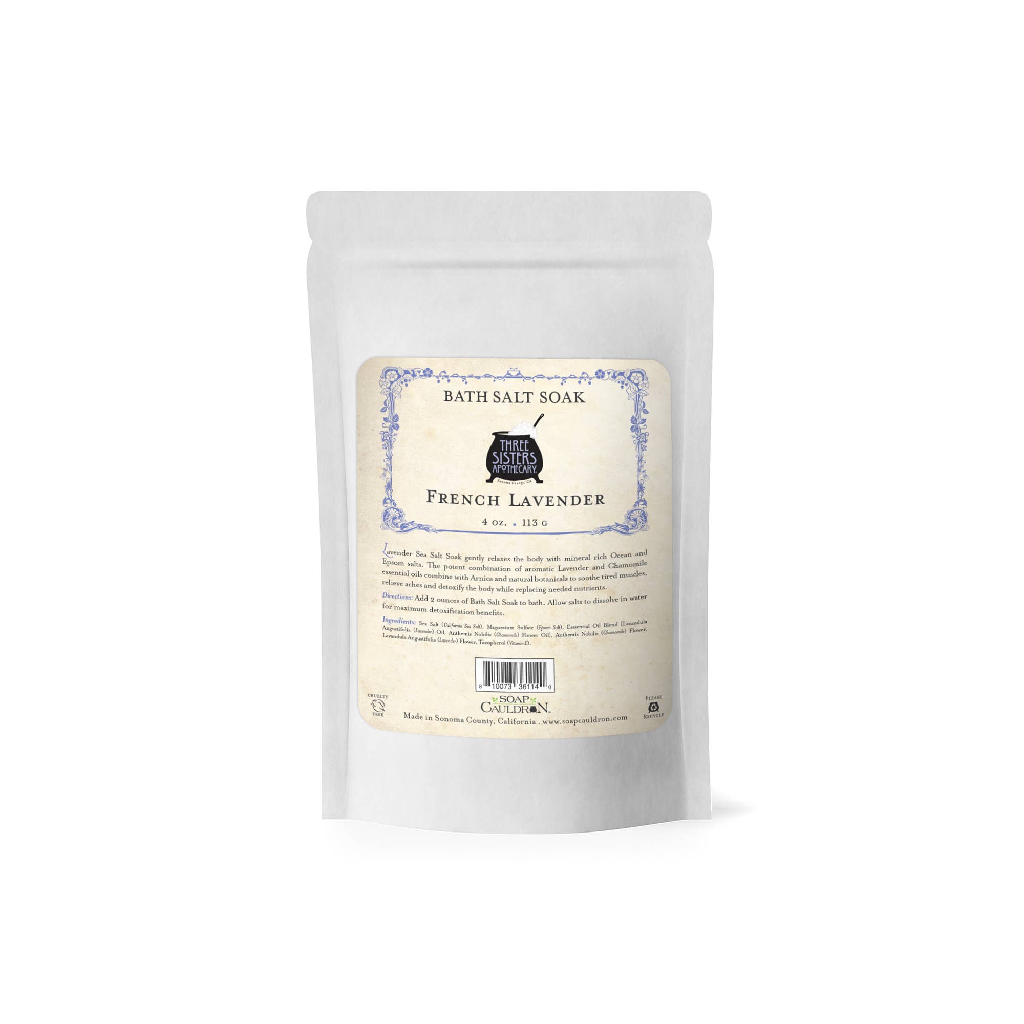 Soap Cauldron - Wholesale Bath Salts - Bath Salt Soak Lavender & Chamomile1