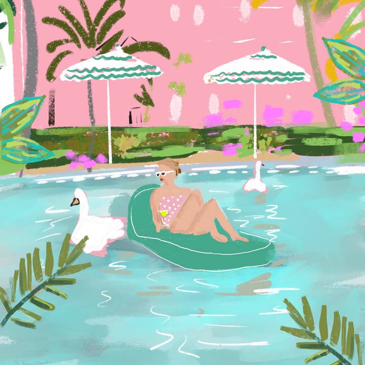 Rebecca Illustrated - Wholesale Stationery/Notecard Set - MAXINE - Note Card