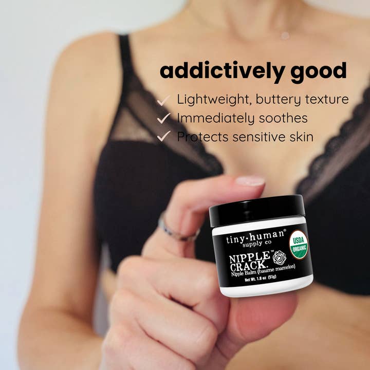 Tiny Human Supply Co. - Vente Crèmes pour les mamelons - Maternité - Baume à mamelons biologique Nipple Crack™ 1,8 oz6