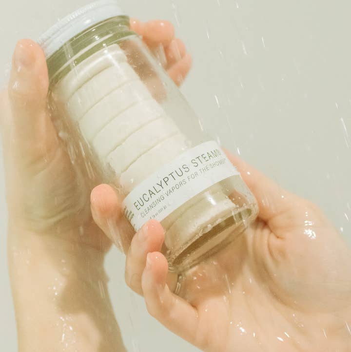 No Tox Life - Wholesale Shower Steamer/Bomb - EUCALYPTUS STEAM® Cleansing Vapors for the Shower® - Normal Jar - No Tox Life