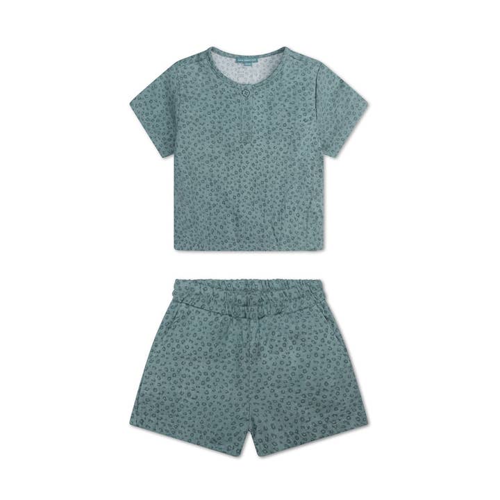 Ropa de playa para niños - Muselina - Verde - Leopardo para venta al por mayor de Swim Essentials