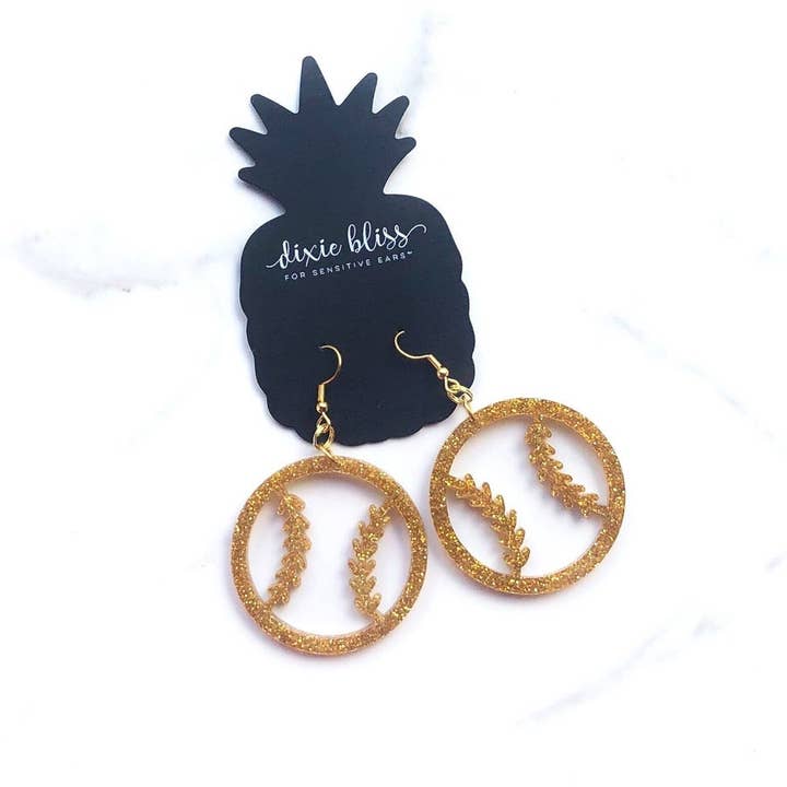 Dixie Bliss - Wholesale Dangle Earrings - Softballs