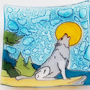 Pampeana - Wholesale Zeepbakje - Wolf Zeep Vierkante Schotel / Schaaltje0