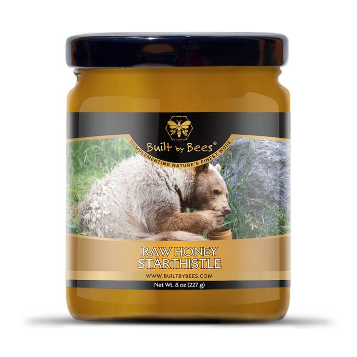Raw Starthistle Honey 8 oz for wholesale by Built by Bees