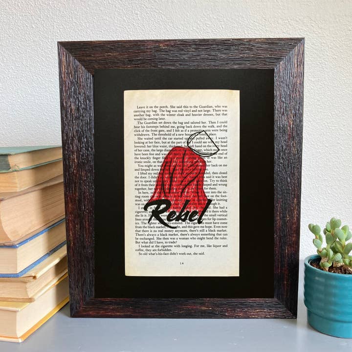 Book Page Art - Vendita all'ingrosso Stampa artistica - Racconto dell'ancella: ribelle
