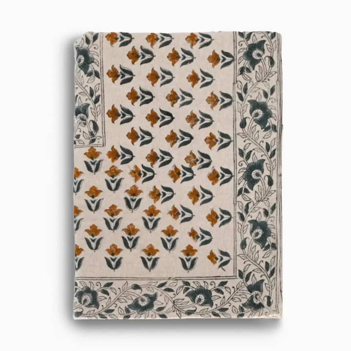 Grace Blommig Blocktryckt Duk för wholesale av Thread To Form