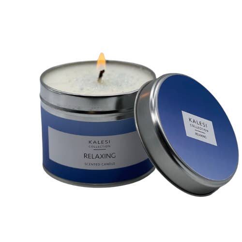 Scented Candle Tin - Relaxing for wholesale by Kalesi Collection Ltd