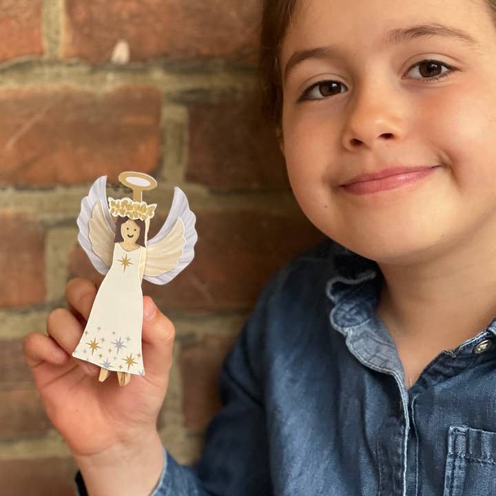 Cotton Twist (USA DUTIES PAID) - Wholesale DIY Craft Kit - Kids - Make Your Own Angel Peg Doll5