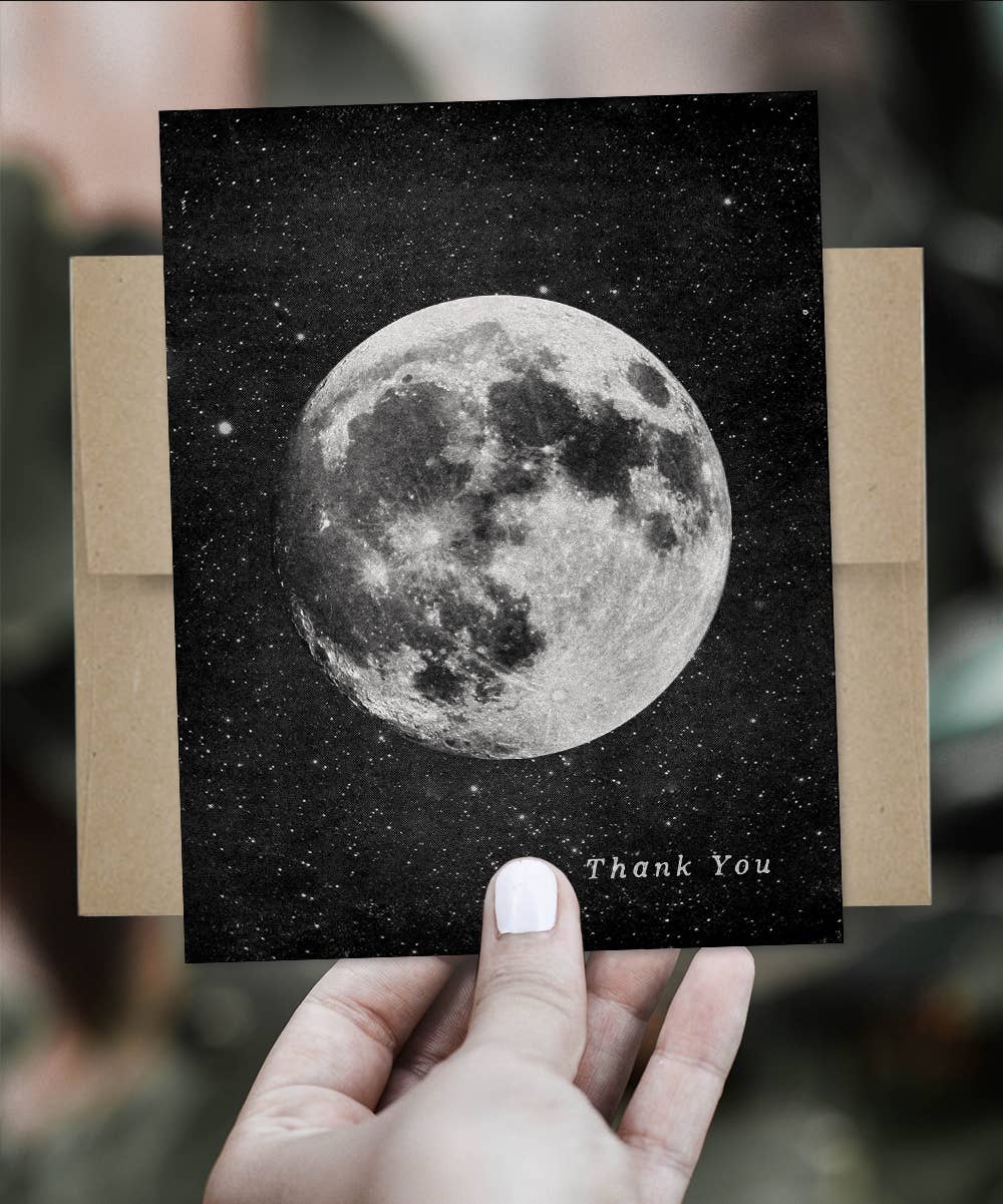 The Galek Sea - Wholesale Thank You Card - Thank You Moon Card1