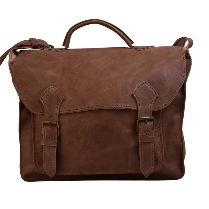 Lazarus Artisan Goods - Wholesale Briefcase - Unisex - Don Javier Briefcase | Leather Bag | Artisan Made | Ethical12