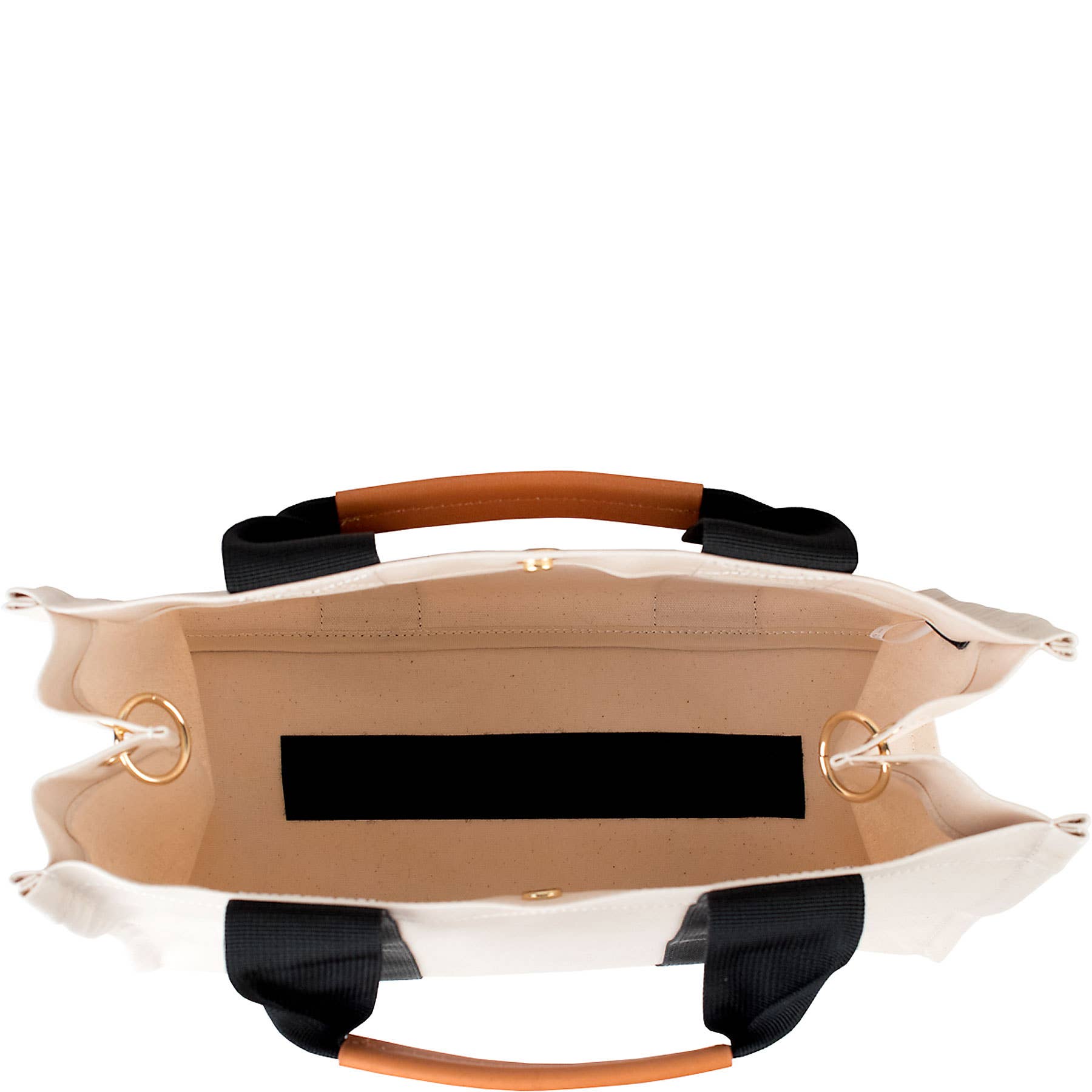 Boulevard - Vente Tote bag – femme - Sac cabas en toile « Kylie » Panda avec accents en cuir4