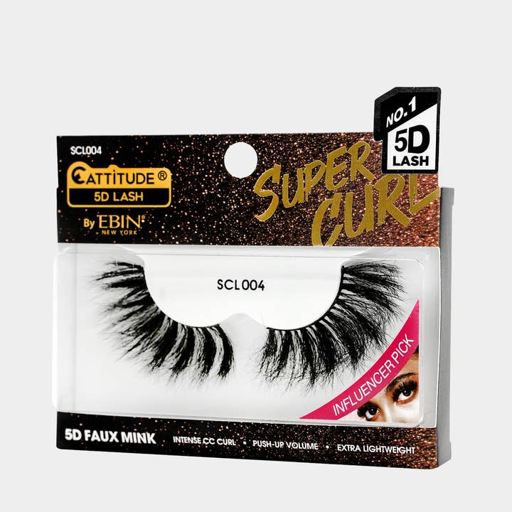 CATTITUDE 5D SUPER CURL LASHES - 4 for wholesale by EBIN NEW YORK