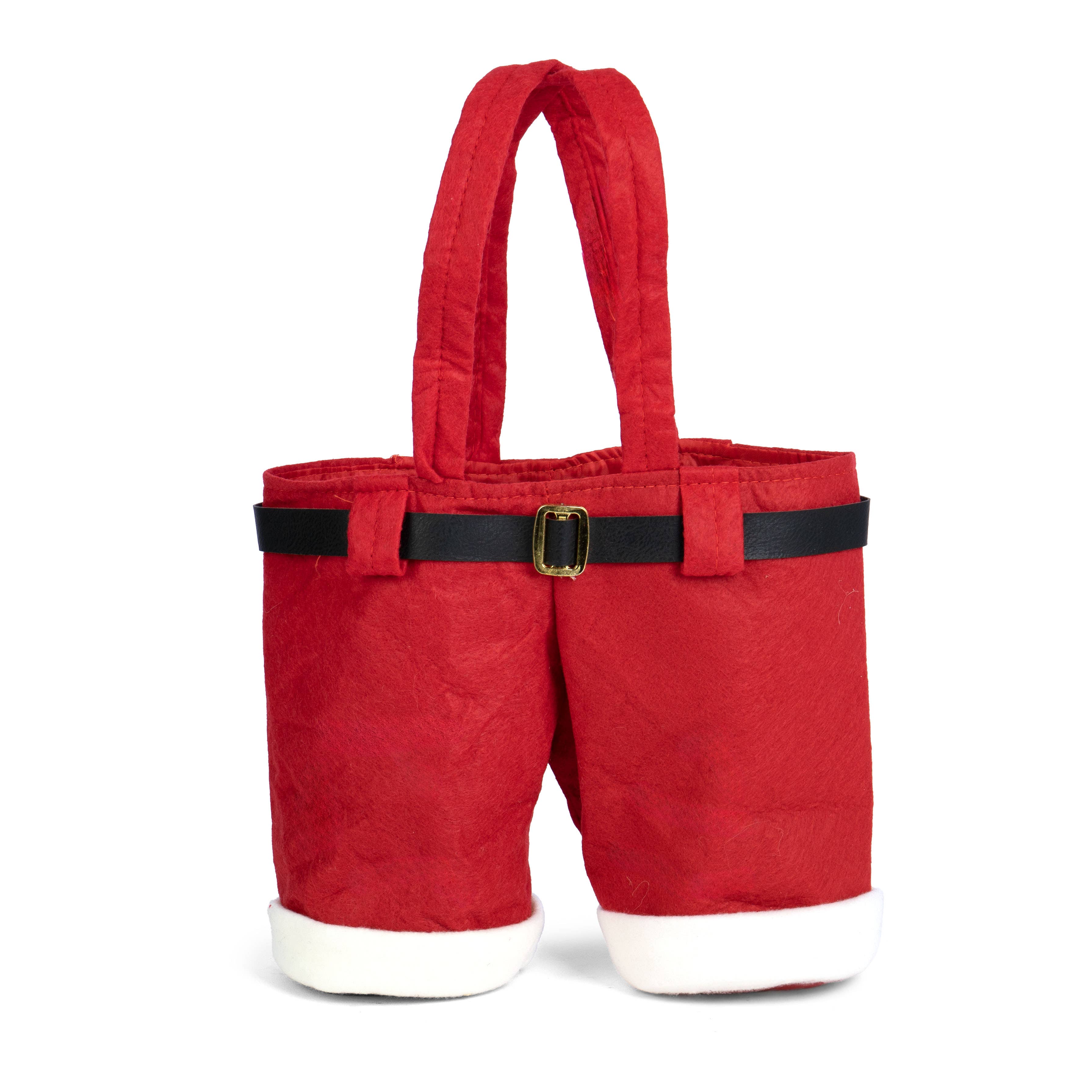 Willow Group - Wholesale Gift Bag - Felt Santa Pant Christmas Holiday Wine Gift Bag3