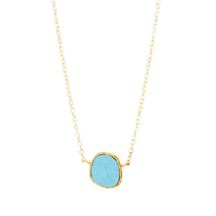 Delicate Necklace - Turquoise for wholesale by Christina Greene LLC