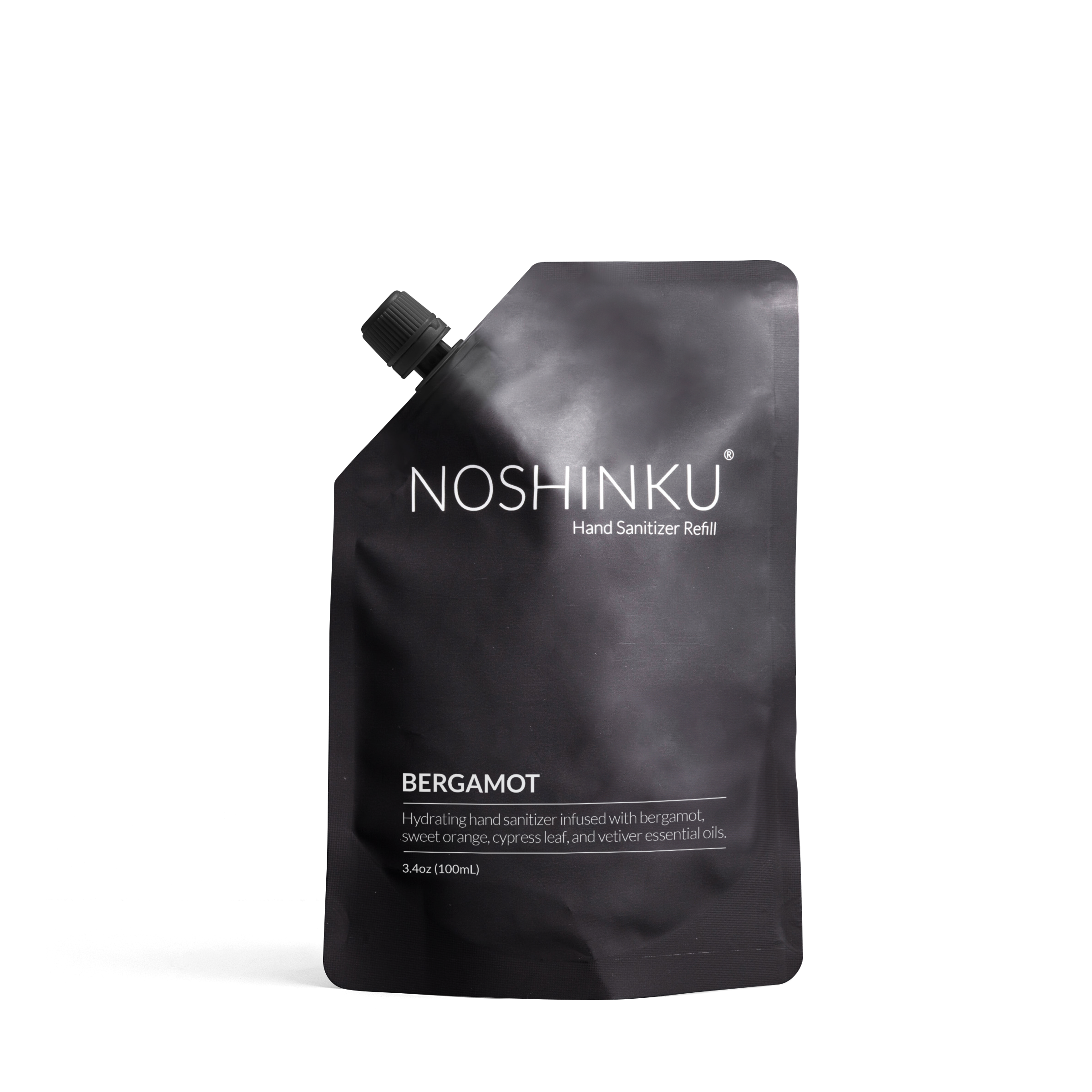 Noshinku - Vente Désinfectants pour les mains - Recharge de Voyage Désinfectant Nourrissant Bergamote - Cyprès4
