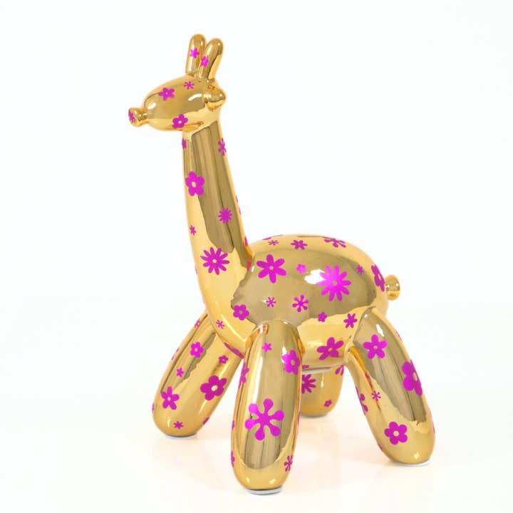 Made By Humans Designs – wholesale Money/piggy bank – Child & baby – Balloon Money Bank - Giraffe w/Decorations