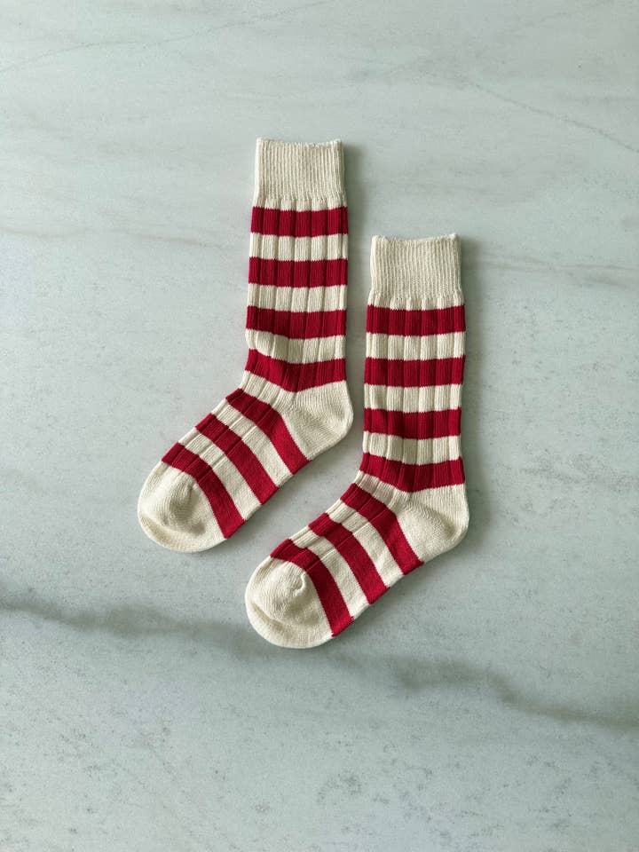 Billy Bamboo – Großhandel Socken - Unisex – FARBIGE STREIFEN HOHE SOCKEN0